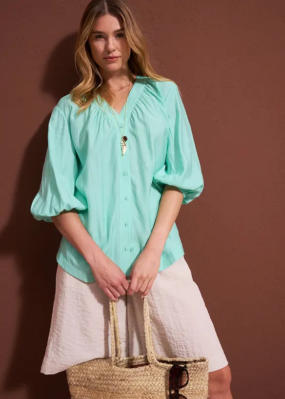 Oversizeblus av mjuk viskosmix, bonprix