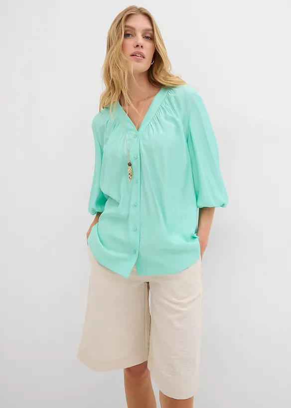 Oversizeblus av mjuk viskosmix, bonprix