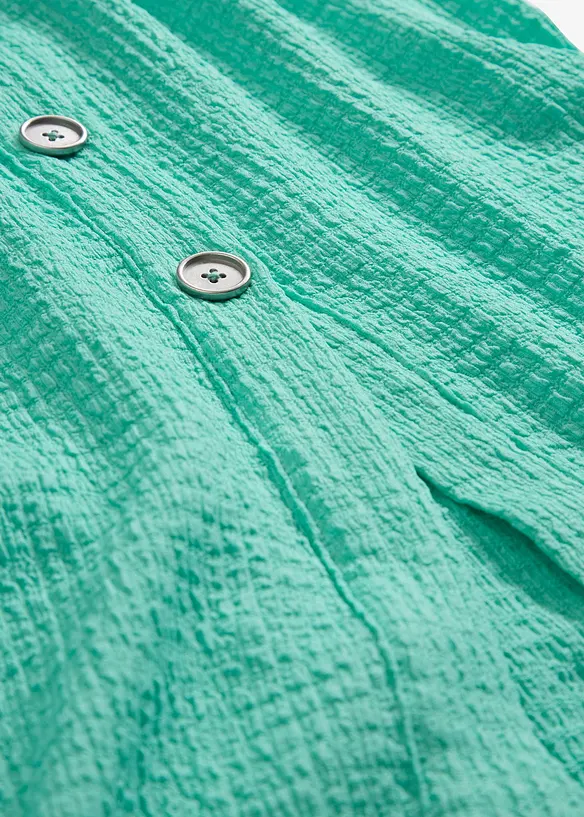 Ärmlös topp i kräppat material med struktur, bonprix