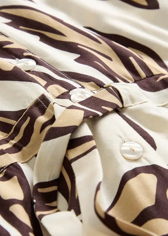 Miniklänning med kimonoärmar i böljande viskos, bonprix