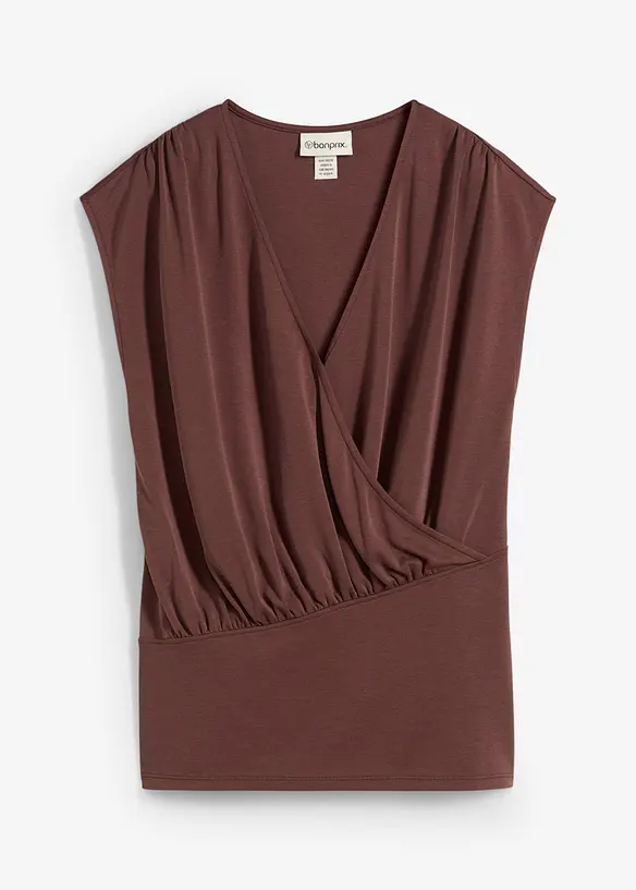 Topp i omlottlook,  av viskosmix med mjukt fall, bonprix