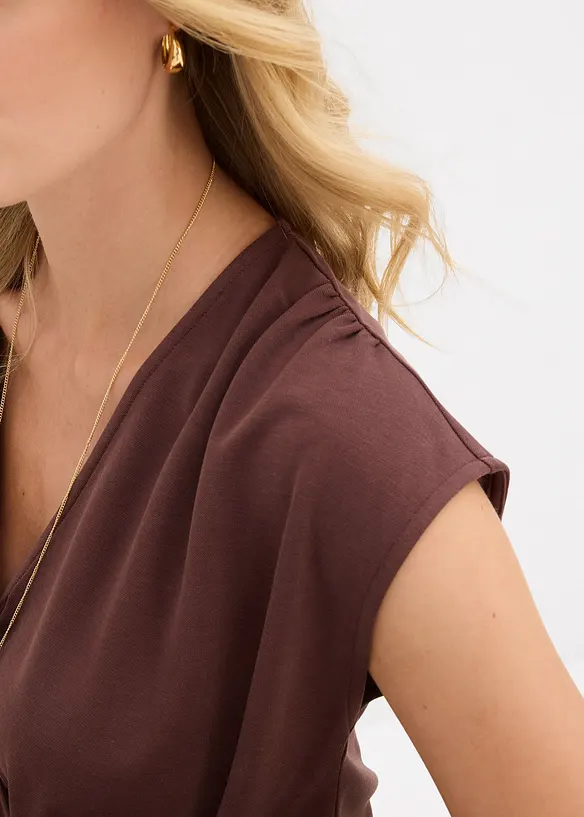 Topp i omlottlook,  av viskosmix med mjukt fall, bonprix