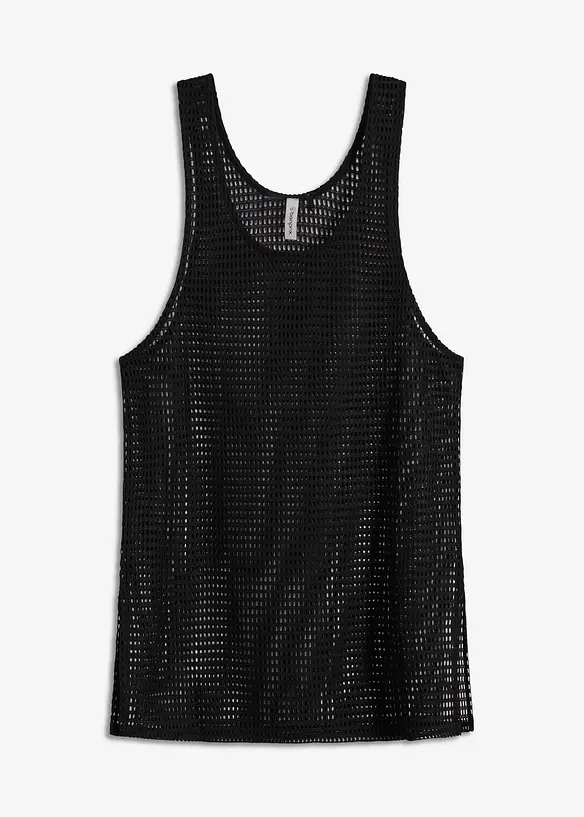Långt strandlinne i transparent material, bonprix