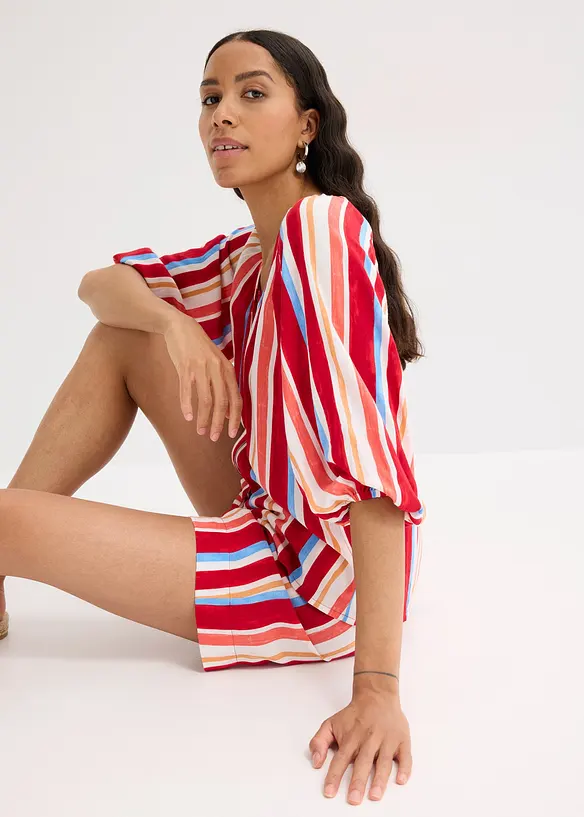 Blus av viskosmaterial med struktur, bonprix