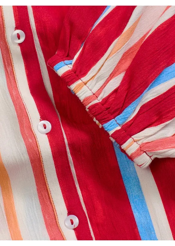 Blus av viskosmaterial med struktur, bonprix