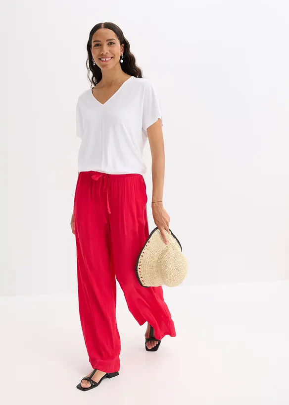 Oversizetopp i mjuk viskosmix, bonprix