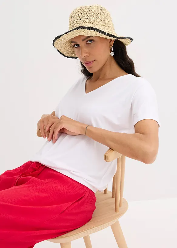 Oversizetopp i mjuk viskosmix, bonprix