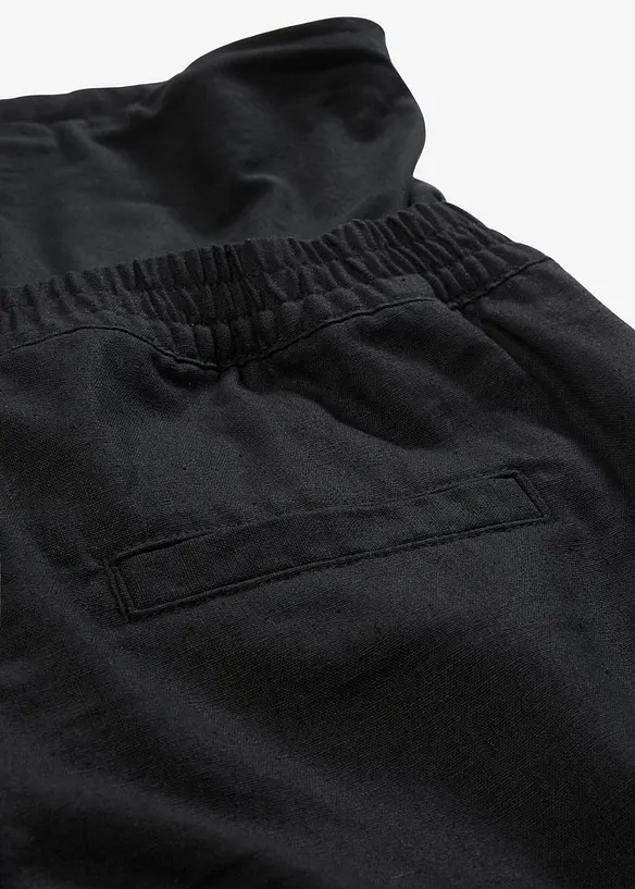 Mammashorts med magband i linne och bomull, bonprix