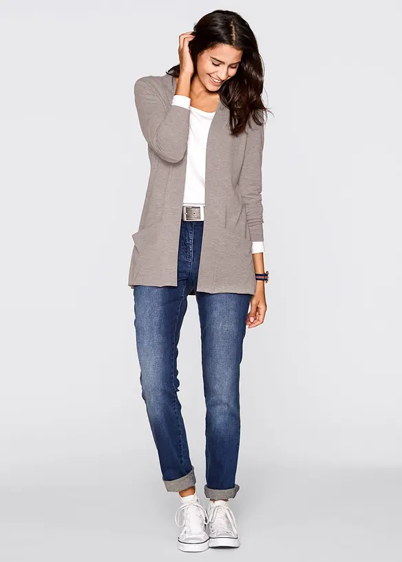 Stretchcardigan i mjuk viskos, bonprix