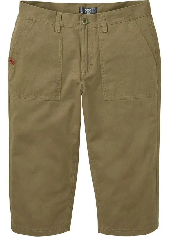 Långa bermudas med påsydda fickor, Regular Fit, bonprix