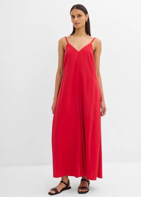 Jumpsuit i viskosmix med justerbara axelband, bonprix