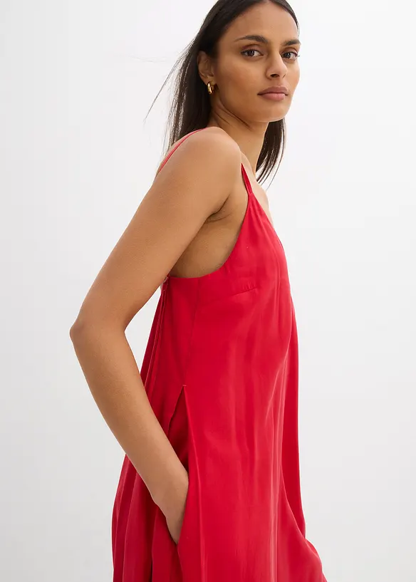 Jumpsuit i viskosmix med justerbara axelband, bonprix