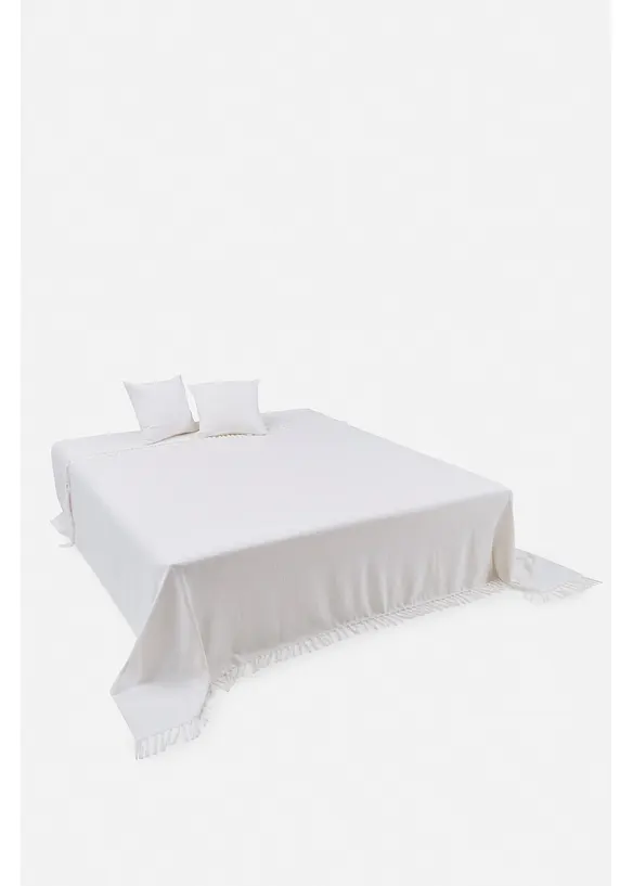 Överkast med fransar, bonprix