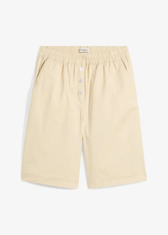 Papertouch-bermudas av bomull, bonprix