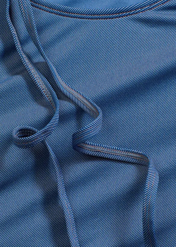 Baddräkt i neckholder-modell i jeanslook, bonprix