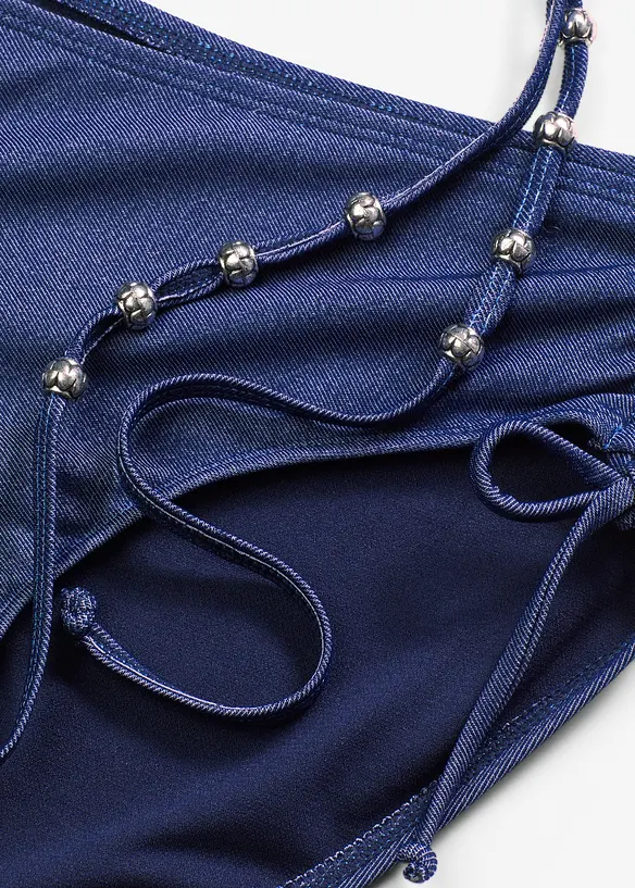 Bygelbikini (2 delar) med jeanslook, bonprix