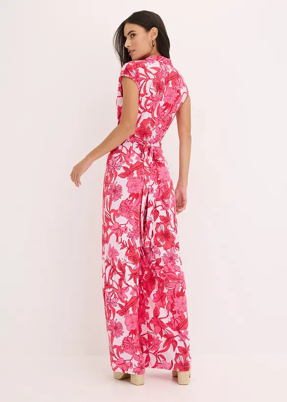 Mönstad jumpsuit av jersey, bonprix