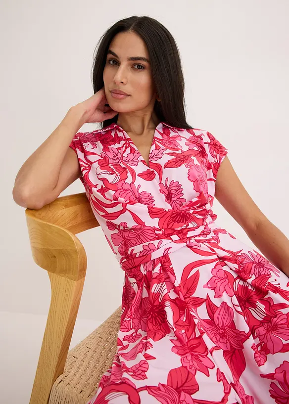 Mönstad jumpsuit av jersey, bonprix