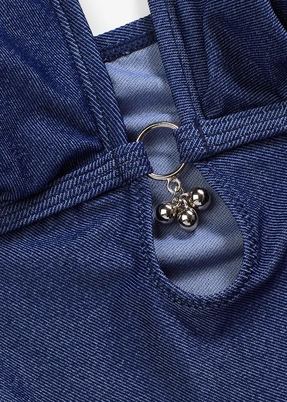 Tankini (2 delar) i jeansstil, bonprix
