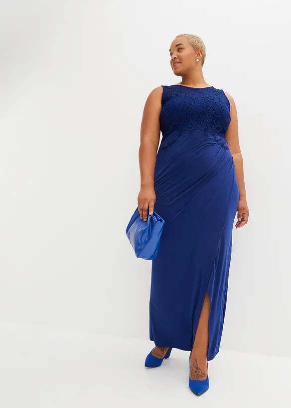 Maxiklänning med spets, bonprix