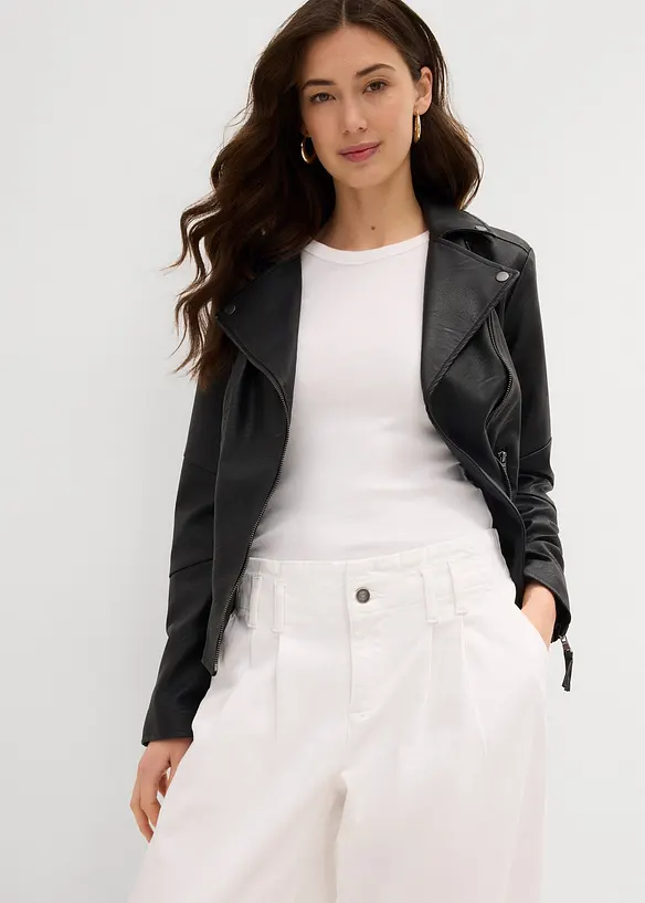 Wide Leg Jeans, Low Waist, bonprix