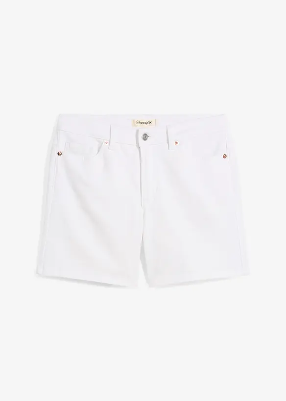 Jeansshorts Mid Waist, Low Stretch, bonprix