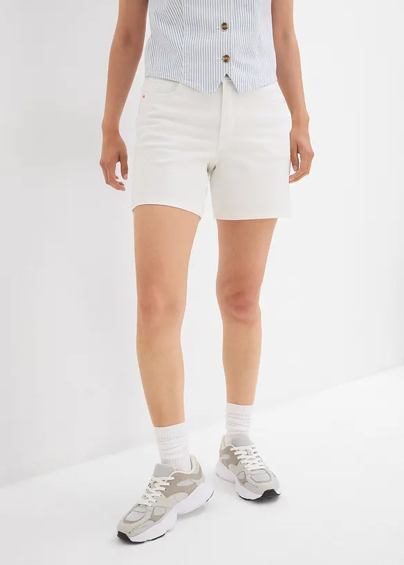 Jeansshorts Mid Waist, Low Stretch, bonprix