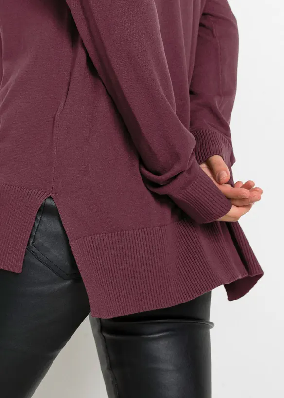 Stickad tr&ouml;ja i oversizemodell, bonprix