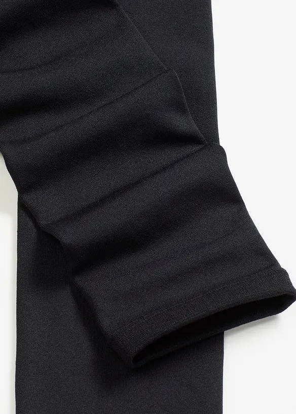 Fleecefodrade leggings 140 den, bonprix