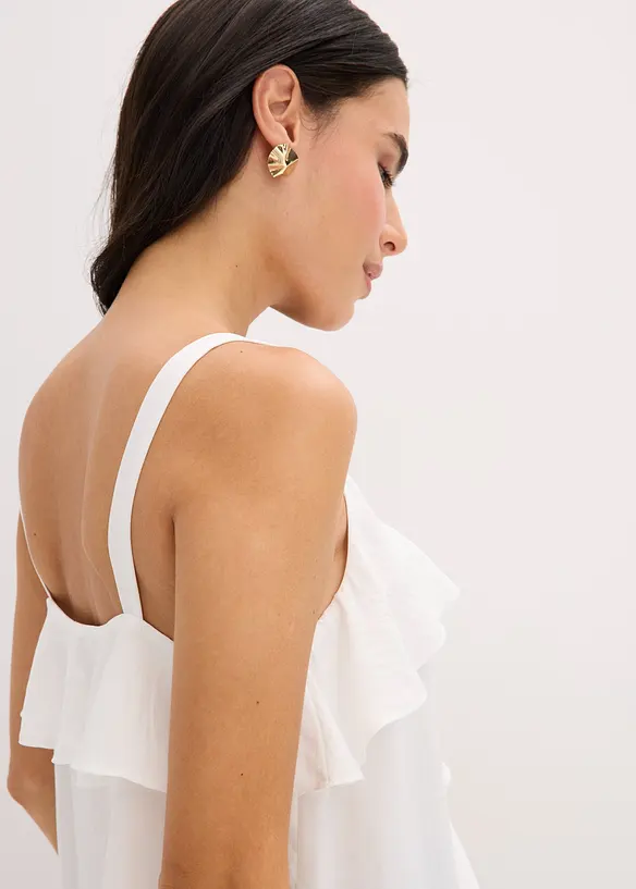 Linne i glansig satin, bonprix