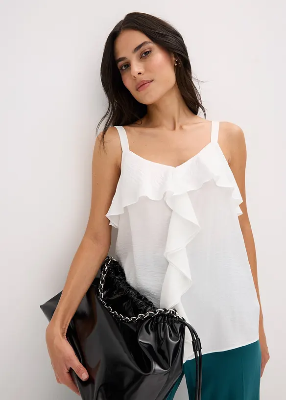 Linne i glansig satin, bonprix
