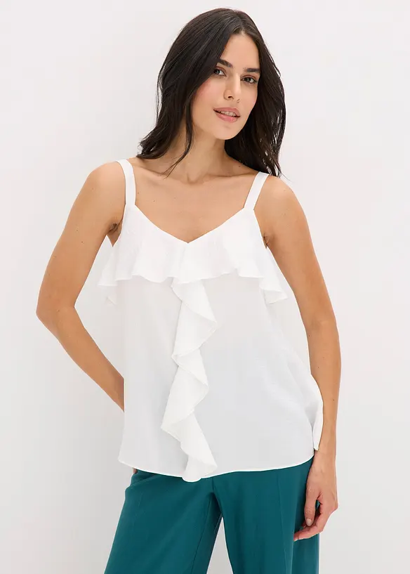 Linne i glansig satin, bonprix