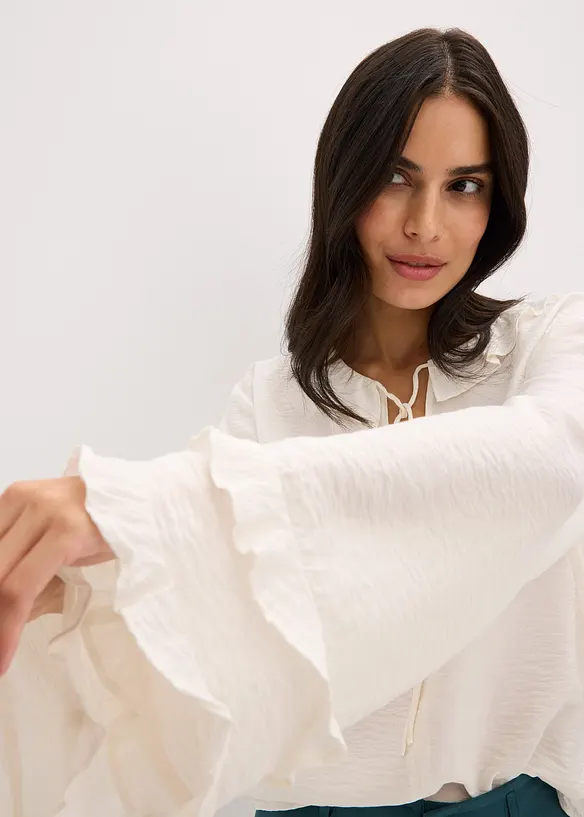 Blus av tunn viskosmix, bonprix