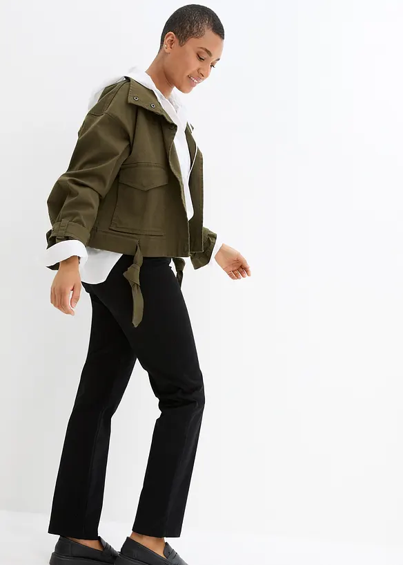 Twillbyxa av elastisk bomullsmix, bonprix