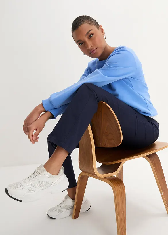 Twillbyxa av elastisk bomullsmix, bonprix