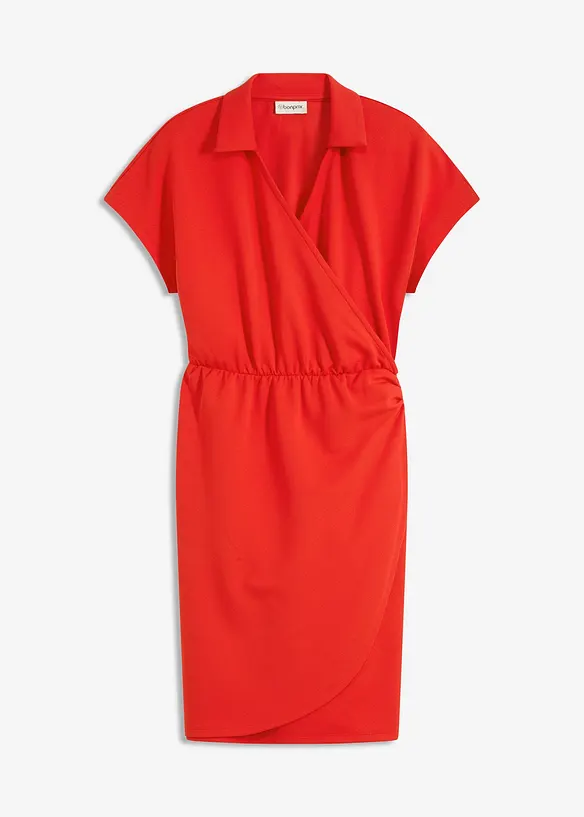Miniklänning med omlottlook, bonprix