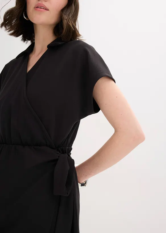 Miniklänning med omlottlook, bonprix