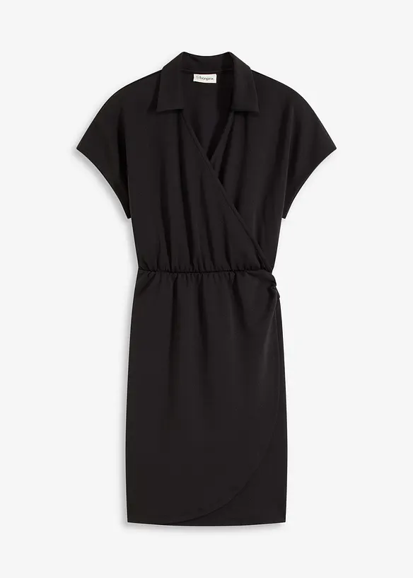 Miniklänning med omlottlook, bonprix