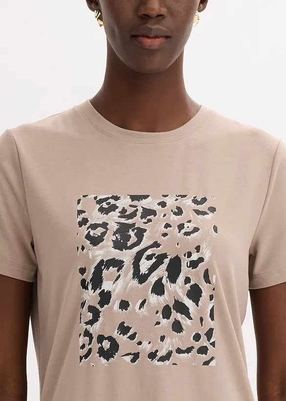 Topp med leopardtryck, bonprix