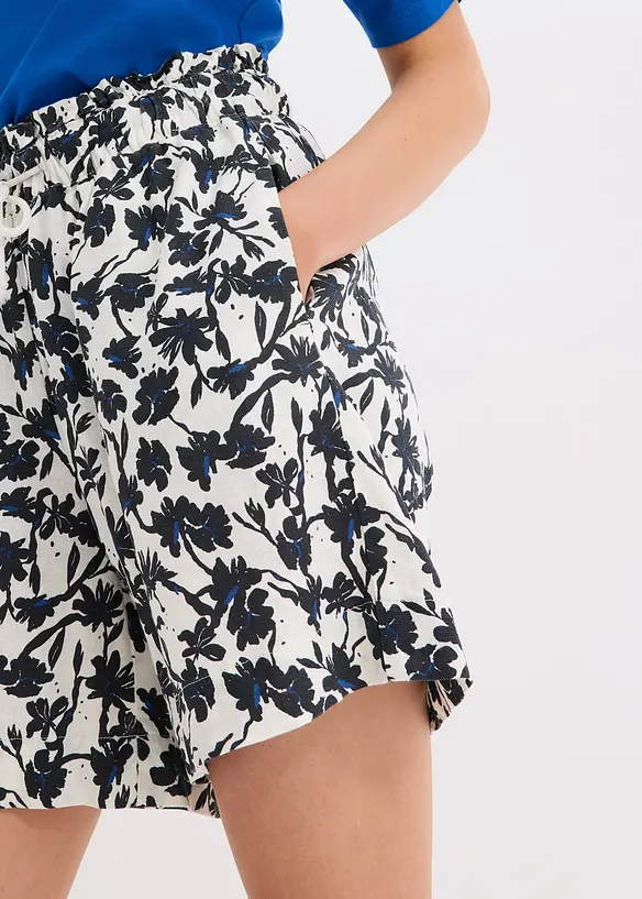 Shorts i linneblandning, bonprix