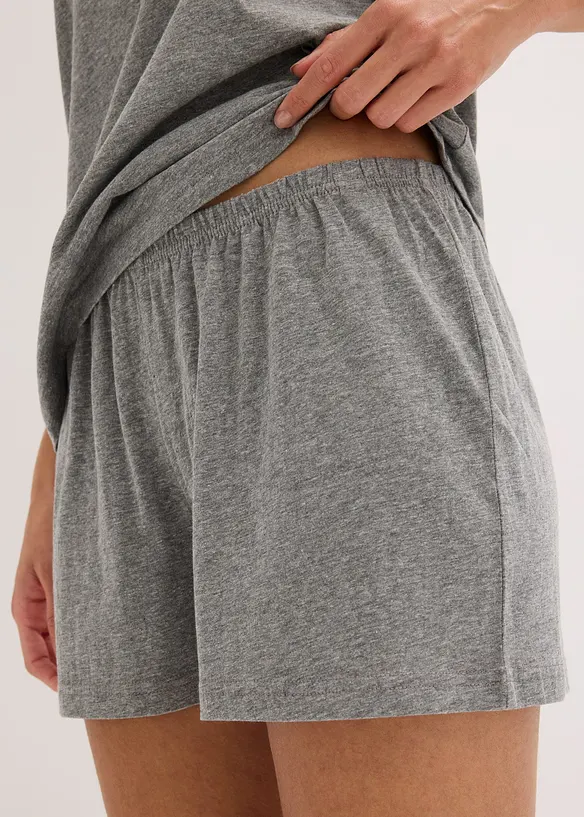 Pyjamas med shorts och spets, bonprix