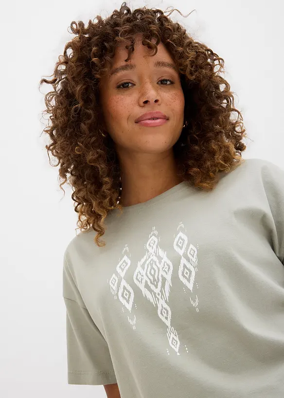 T-shirt med tryck, bonprix