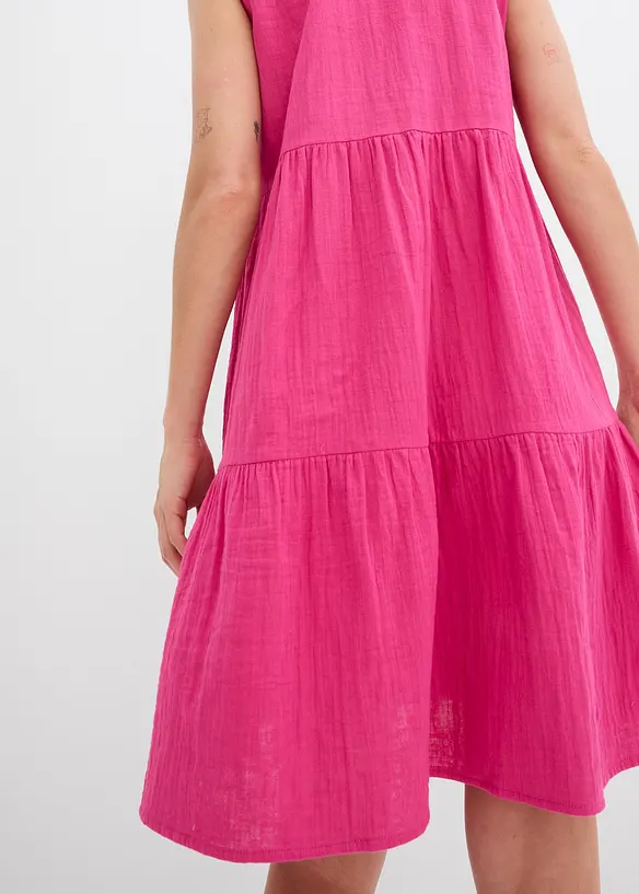 Tunikaklänning av luftig muslin, bonprix
