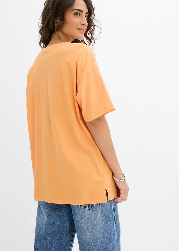Oversized topp av ekologisk bomull, bonprix