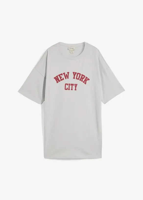 Oversized topp av ekologisk bomull, bonprix