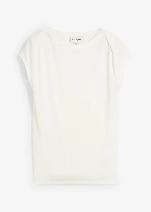 Ribbad topp av mjuk modalmix, bonprix