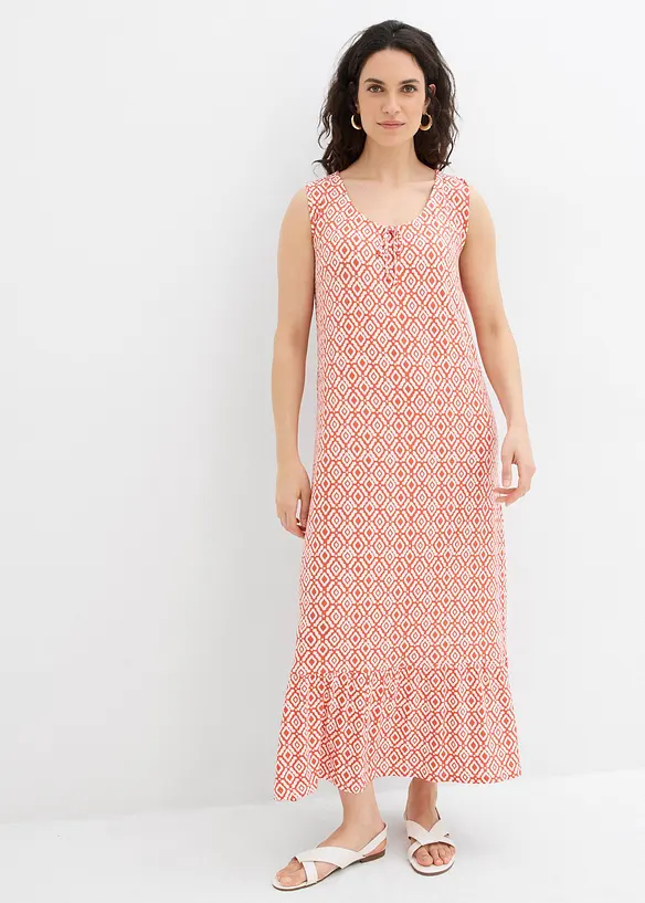 Jerseykl&auml;nning i viskosmix, bonprix