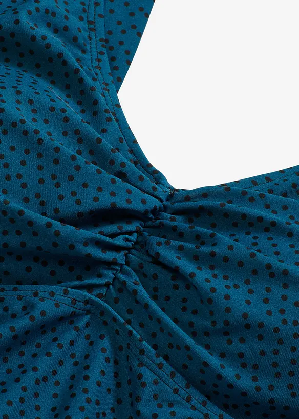 Lång tankini med sicksackkant nedtill (2 delar), bonprix