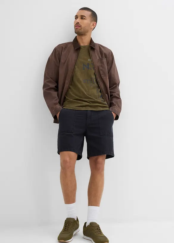 Twillshorts av ren bomull, Loose Fit, bonprix