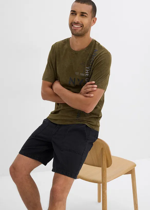 Twillshorts av ren bomull, Loose Fit, bonprix